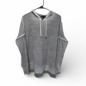American Eagle Outfitters Light Gray Hooded‎ Sweater